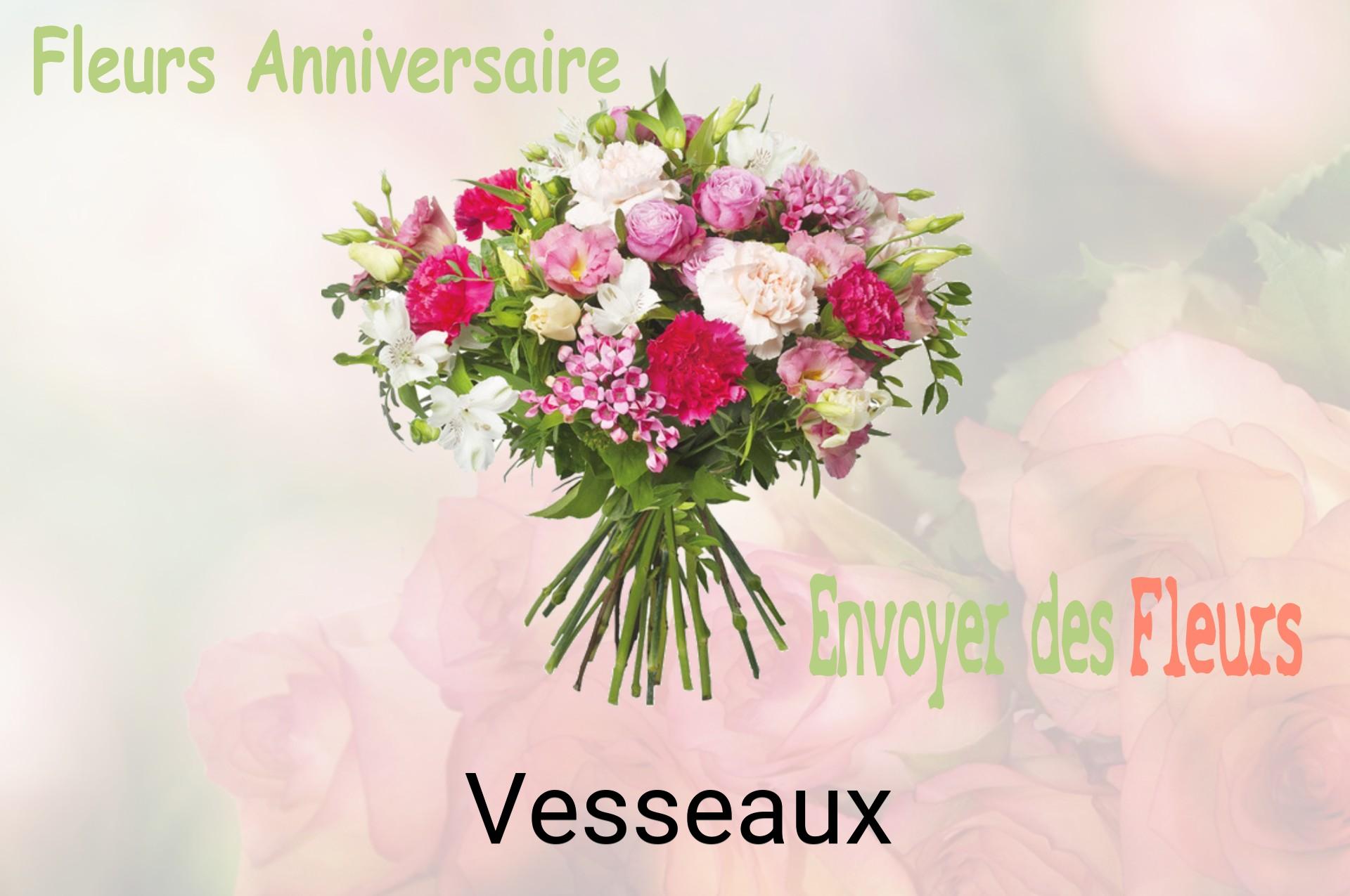 Bouquet de fleurs d’anniversaire livré à Vesseaux